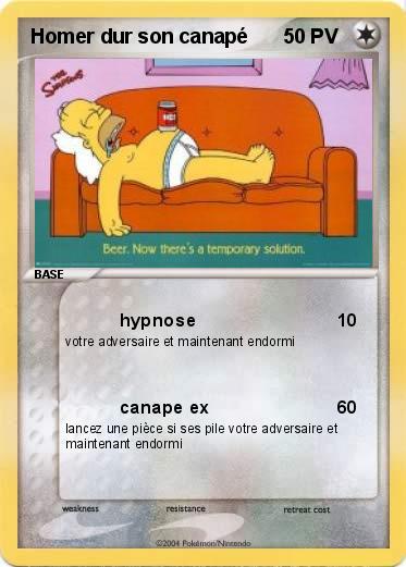 Pokemon Homer dur son canapé 
