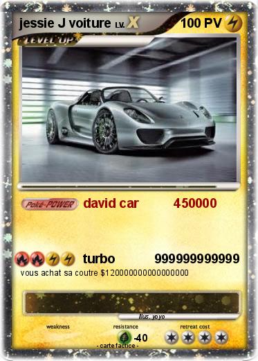Pokemon jessie J voiture