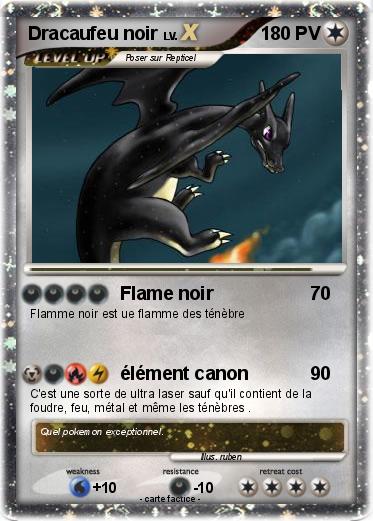 Pokemon Dracaufeu noir