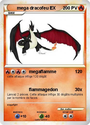 Pokemon mega dracofeu EX