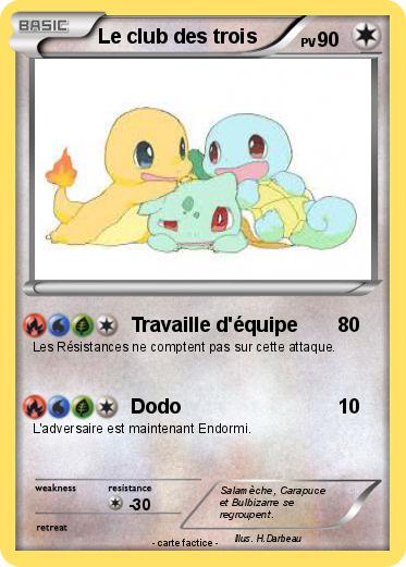 Pokemon Le club des trois