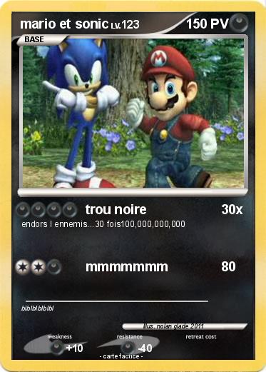 Pokemon mario et sonic