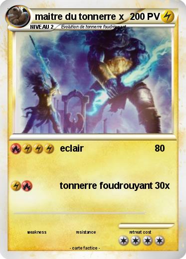 Pokemon maitre du tonnerre x