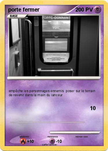 Pokemon porte fermer