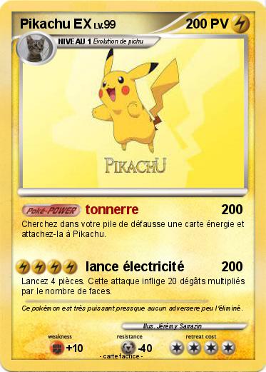 Pokemon Pikachu EX