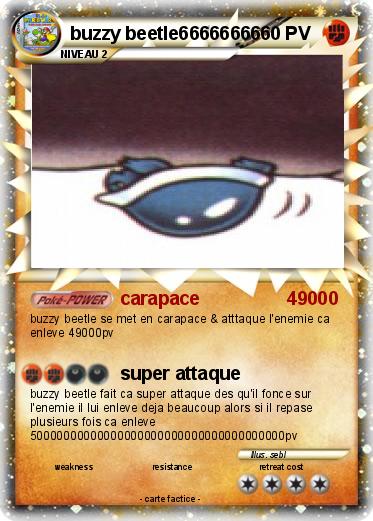 Pokemon buzzy beetle66666666