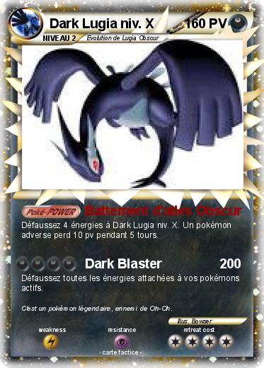 Pokemon Dark Lugia niv. X