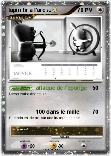 Pokemon lapin tir a l'arc