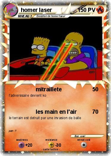 Pokemon homer laser
