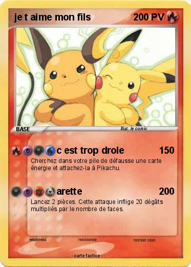 Pokemon je t aime mon fils