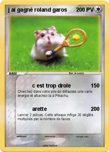 Pokemon j ai gagné roland garos