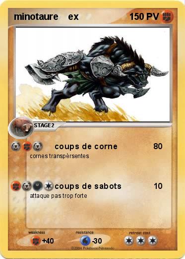 Pokemon minotaure    ex