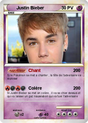 Pokemon Justin Bieber