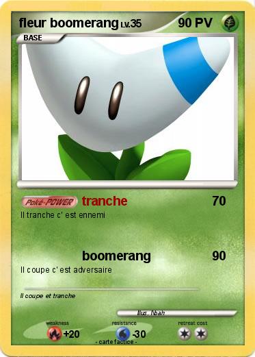 Pokemon fleur boomerang