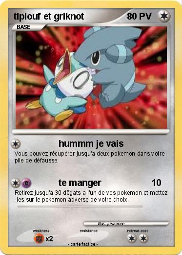 Pokemon tiplouf et griknot