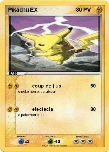 Pokemon Pikachu EX