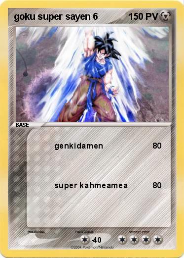 Pokemon goku super sayen 6