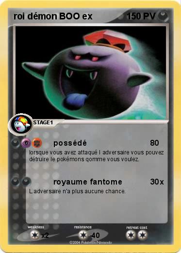 Pokemon roi démon BOO ex