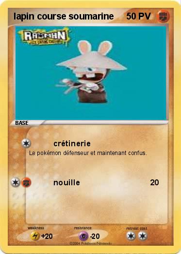 Pokemon lapin course soumarine