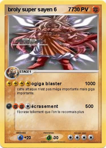 Pokemon broly super sayen 6        77                    