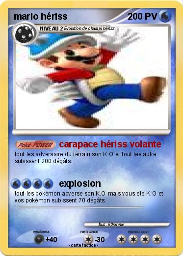 Pokemon mario hériss