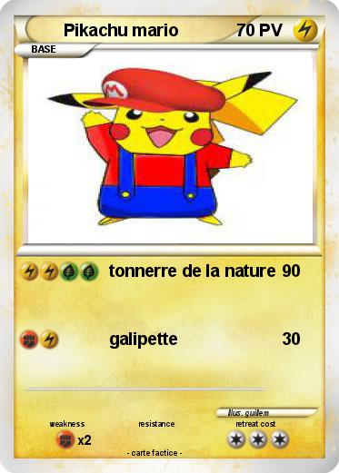 Pokemon Pikachu mario