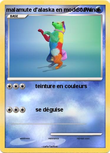 Pokemon malamute d'alaska en mode cavanar
