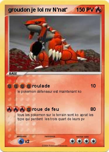 Pokemon groudon je lol nv N'nat'
