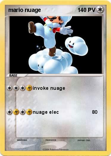 Pokemon mario nuage