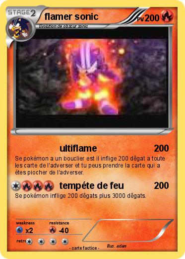 Pokemon flamer sonic