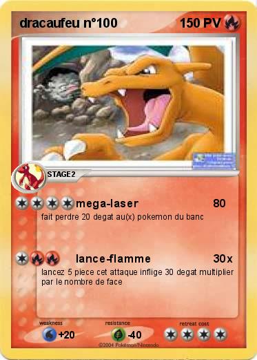 Pokemon dracaufeu n°100