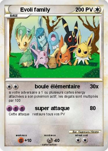 Pokemon Evoli family