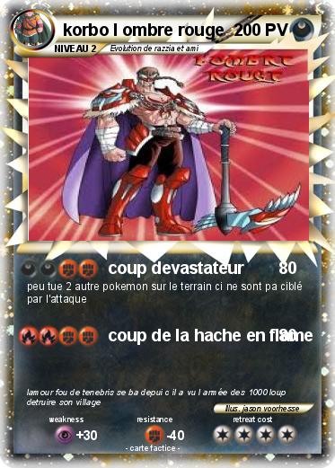 Pokemon korbo l ombre rouge