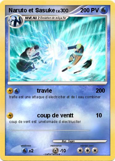 Pokemon Naruto et Sasuke