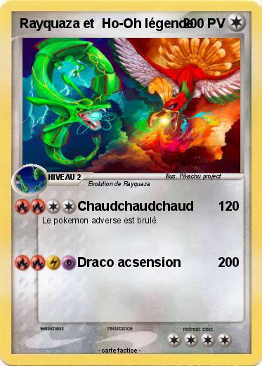 Pokemon Rayquaza et  Ho-Oh légende