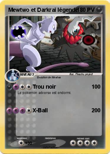 Pokemon Mewtwo et Darkrai légende
