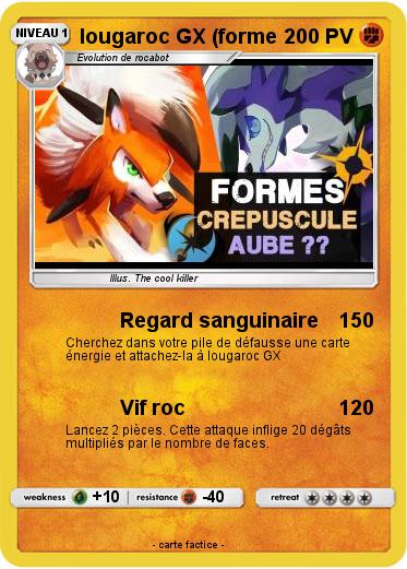 Pokemon lougaroc GX (forme