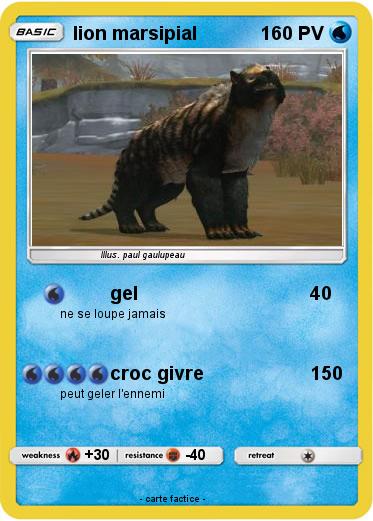 Pokemon lion marsipial
