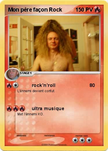Pokemon Mon père façon Rock