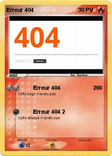 Pokemon Erreur 404