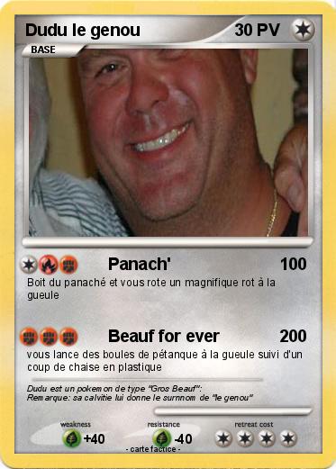 Pokemon Dudu le genou