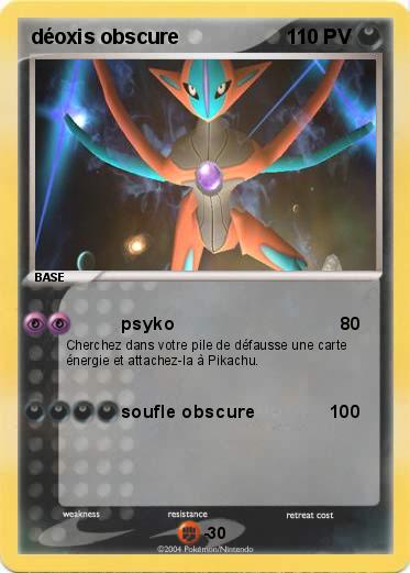 Pokemon déoxis obscure