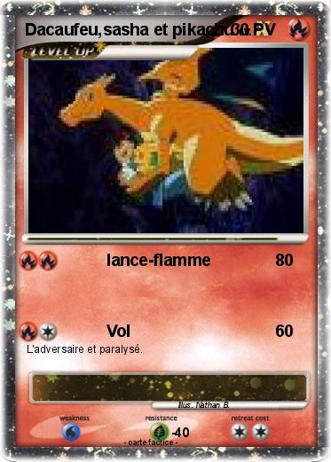 Pokemon Dacaufeu,sasha et pikachu