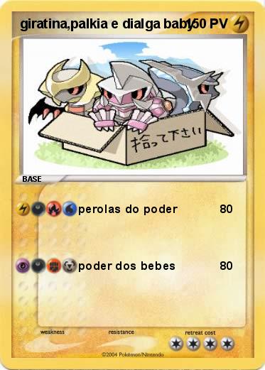 Pokemon giratina,palkia e dialga baby
