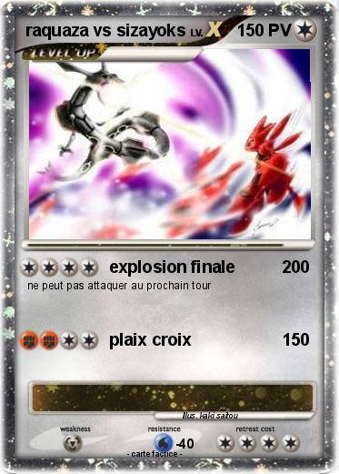 Pokemon raquaza vs sizayoks