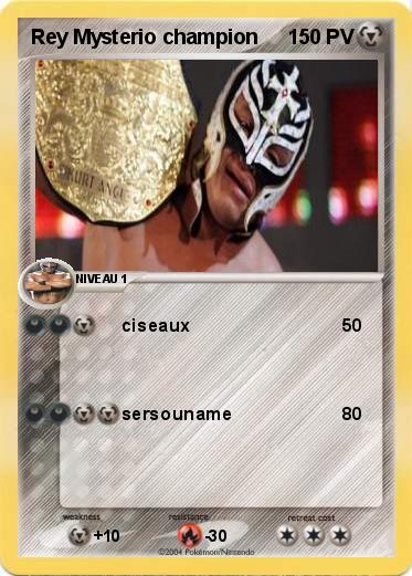 Pokemon Rey Mysterio champion