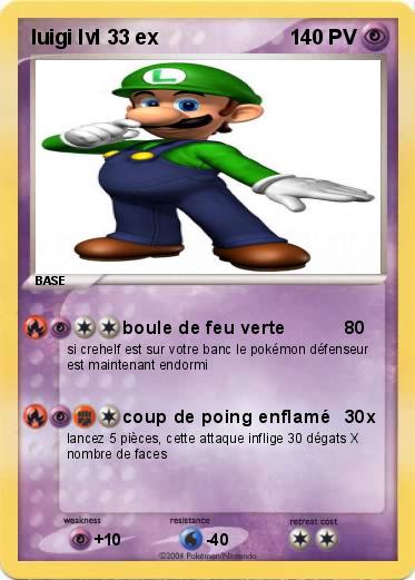 Pokemon luigi lvl 33 ex