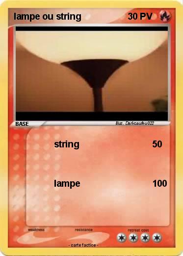 Pokemon lampe ou string
