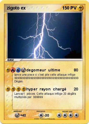 Pokemon zigoto ex