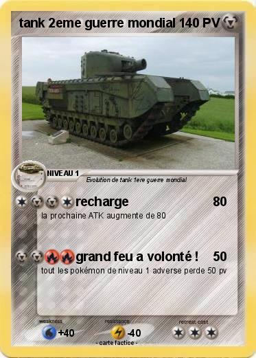 Pokemon tank 2eme guerre mondial